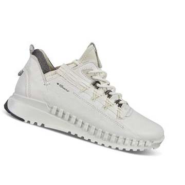 Baskets Ecco Zipflex Low Dyneema Femme Blanche | FR 269RVD